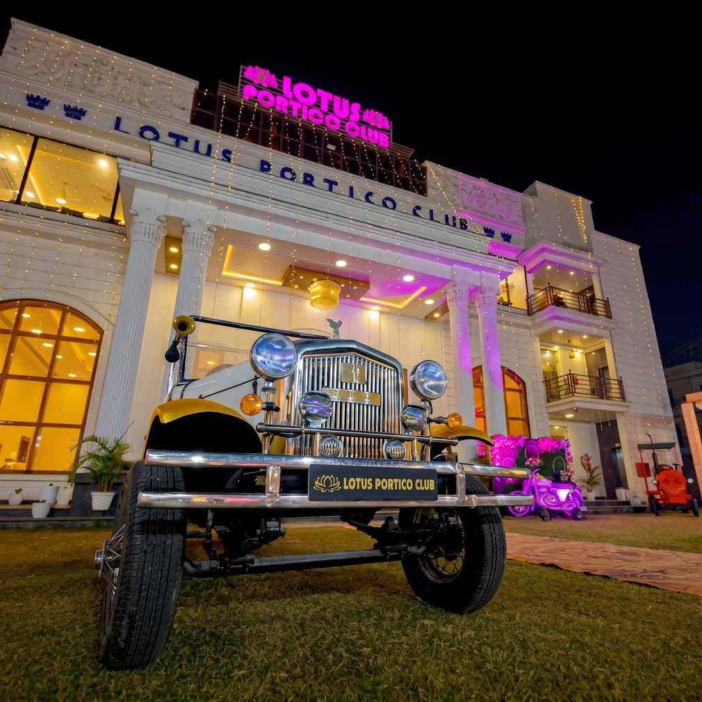 Wedding mandap decor at the Lotus Club property