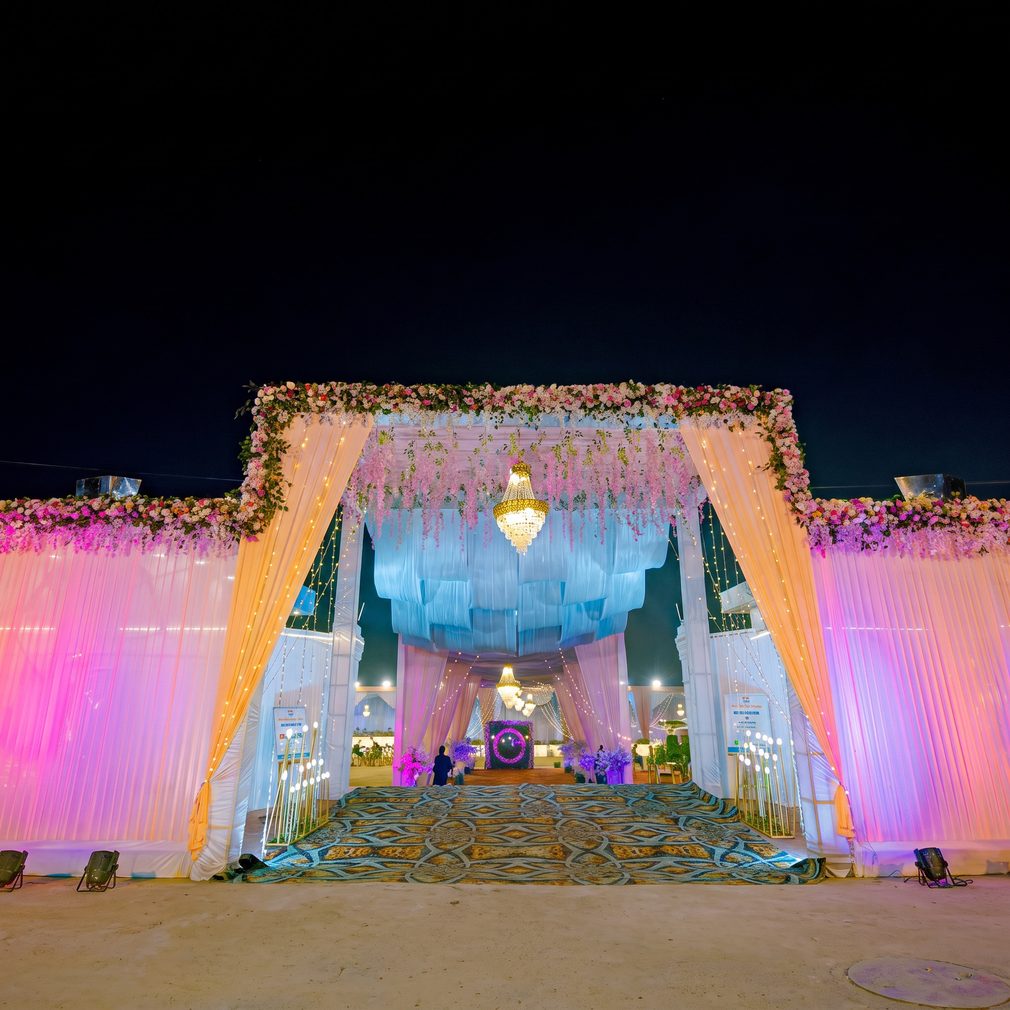 Guest seating decor at Lotus Club Building